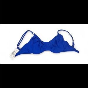 Bikini Top Tara Grinna NWT Blue Size 32/36 F Made in USA